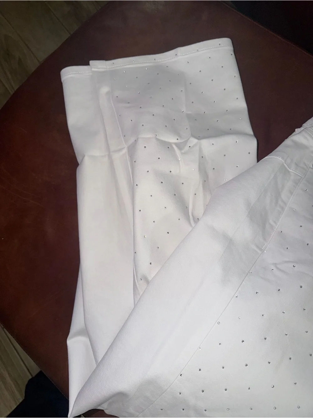 White Embellished Straight-Leg Pants torrid